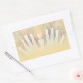 Healing Hands Massage Rectangular Sticker (Envelope)
