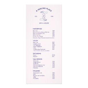Healing Hands Salon Spa Service Menu