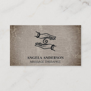 Healing Hands Textured Background Business Card