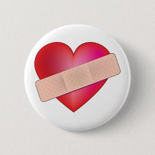 Healing Heart 6 Cm Round Badge