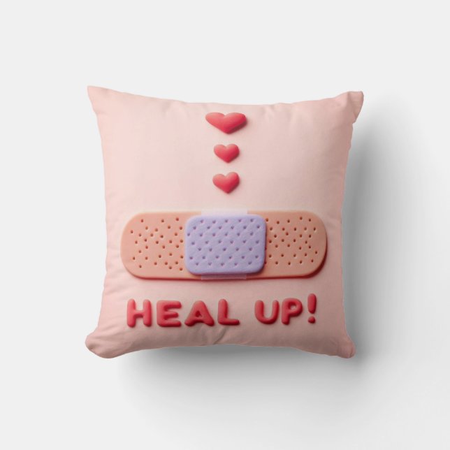 Healing Hearts: A Compassionate Journey Cushion (Front)
