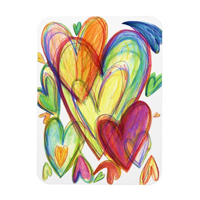 Healing Hearts Art Magnets (Vertical)