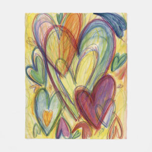 Healing Hearts Custom Fleece Throw Blankets