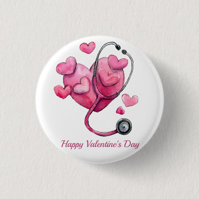 Healing Hearts Valentine Design 3 Cm Round Badge (Front)