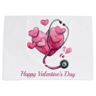 Healing Hearts Valentine Design Large Gift Bag
