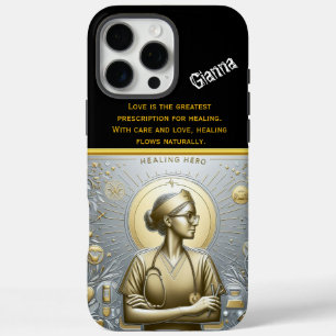 Healing Hero: A Nurse Practitioner in Golden Light iPhone 16 Pro Max Case