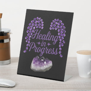 Healing in Progress Inner Peace Loading Pedestal Sign