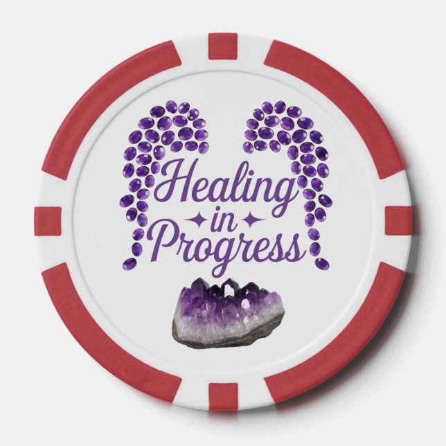 Healing in Progress  Inner Peace Loading  Poker Chips (Front)