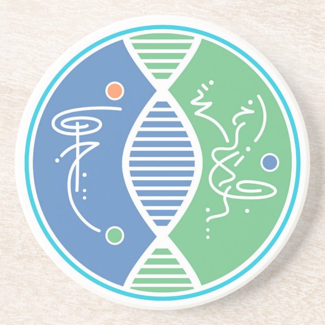 Healing Inner Circle Symbol on Stone Coaster (Front)