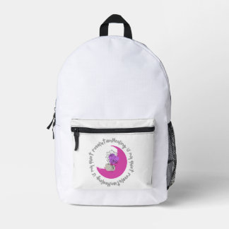  Healing Is My Quiet Revolution – Empowering Quote Printed Backpack