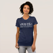 Healing Is Not Linear Grief Sayings Quote Floral T-Shirt (Front Full)