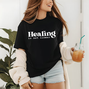Healing Is Not Linear Grief Sayings Quote Tri-Blend Shirt