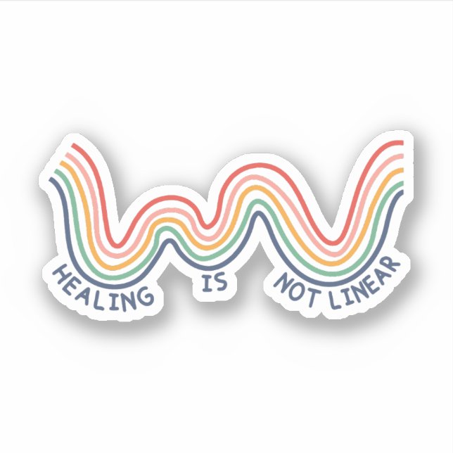 Healing Is Not Linear - Mental Health Awareness (Front)