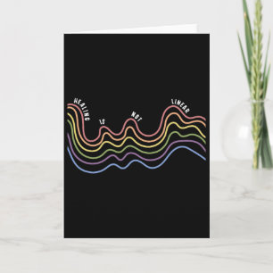 Healing Is Not Linear Mental Health Awareness Rain Card