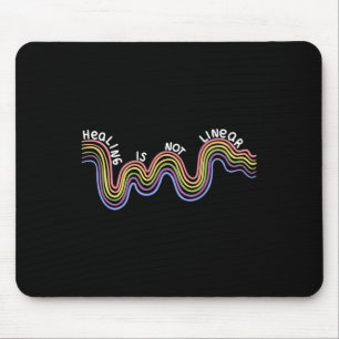 Healing Is Not Linear Mental Health Awareness Rain Mouse Mat