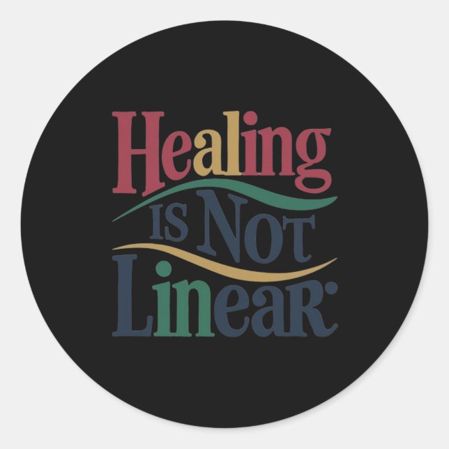 Healing Is Not Linear Sticker  (Front)