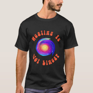 Healing Is Not Linear Trippy Spiral T-Shirt