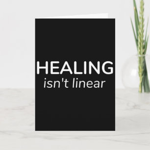 Healing Isn't Linear Mental Health Minimalist Quot Card
