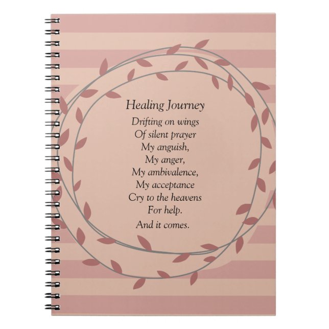 Healing Journey Inspirational Journalling Notebook (Front)