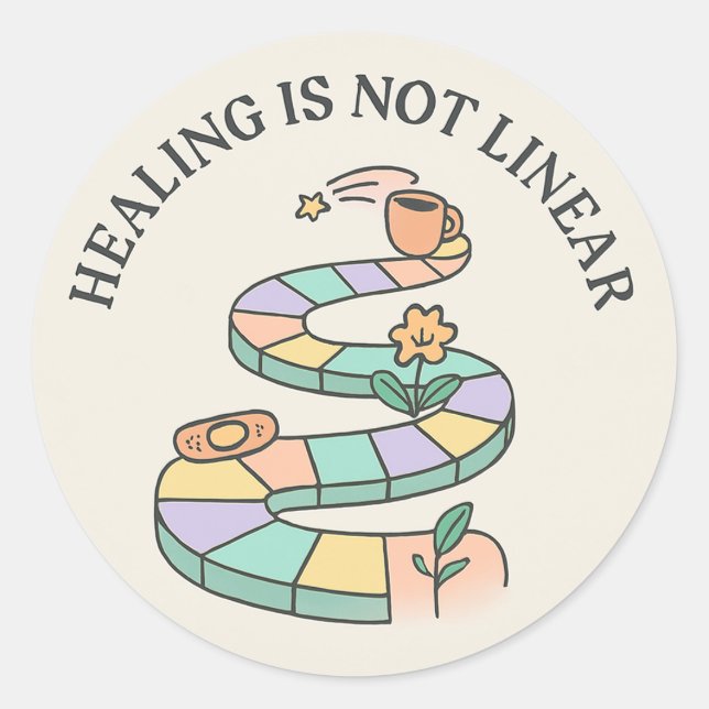 Healing Journey Sticker | Inspirational Mental  (Front)