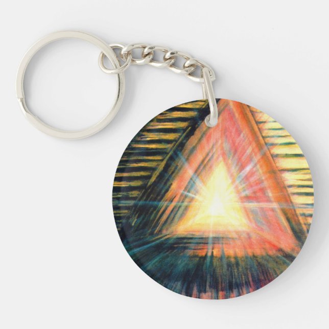 Healing Light & Healing Hands Key Ring (Front)