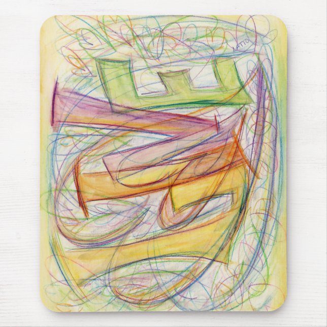 Healing Live Hearts Art Custom Design Mousepad (Front)