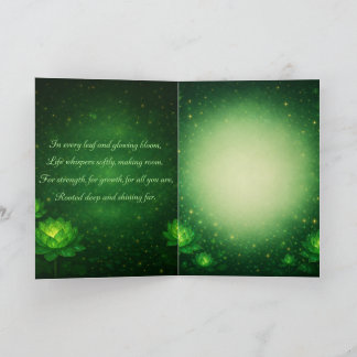 Healing Message Growth Renewal and Calm Card