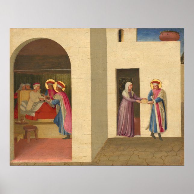 Healing of Palladia - Fra Angelico Fine Art Poster (Front)