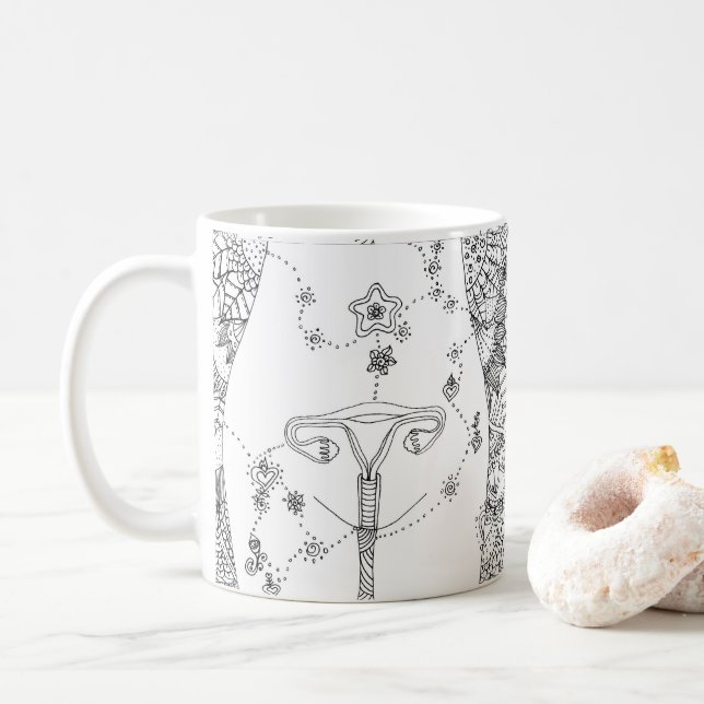 Healing of the uterus coffee mug (With Donut)