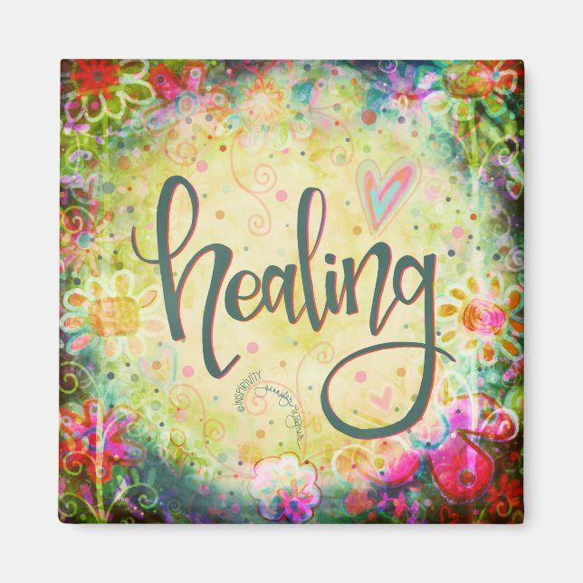 “Healing'’ ONE WORD Inspirivity Magnet (Front)