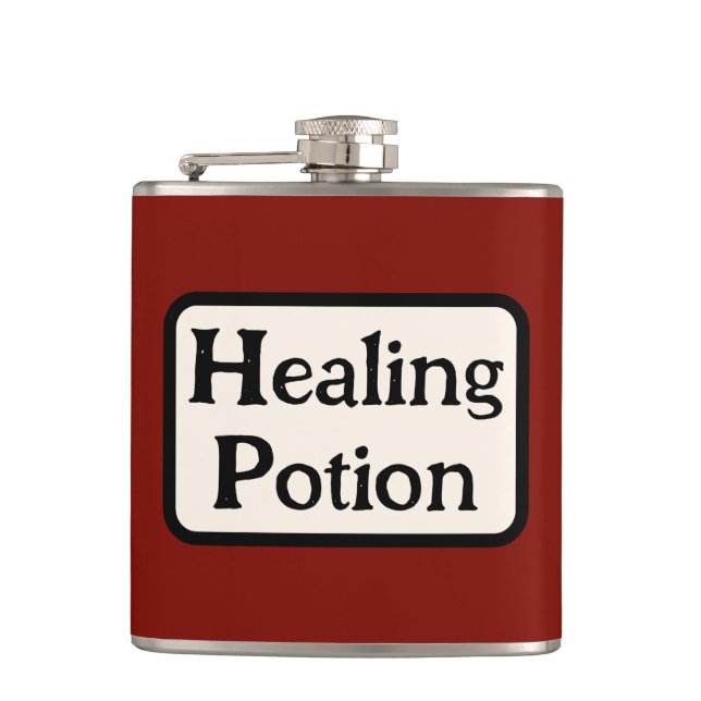 Healing Potion Vinyl Wrapped Flask (Front)