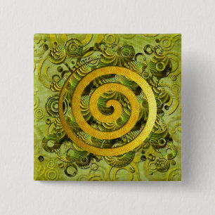Healing Power 15 Cm Square Badge