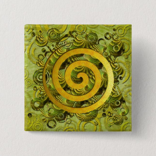 Healing Power 15 Cm Square Badge (Front)