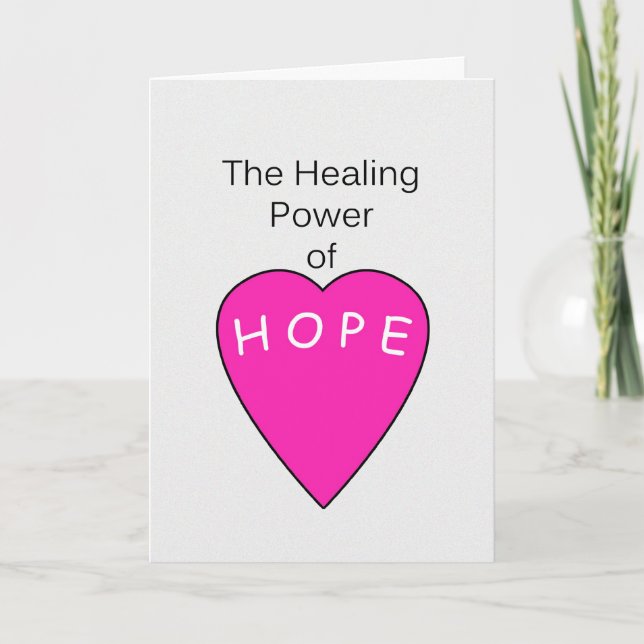 Healing Power of Hope Cancer Encouragement Card (Front)