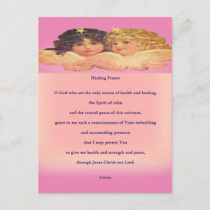 Healing prayer for them postcard