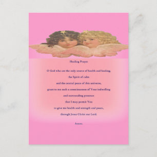 Healing prayer for them postcard