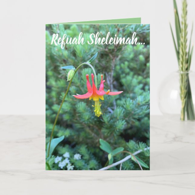 Healing Prayer, Refuah Sheleimah Card (Front)