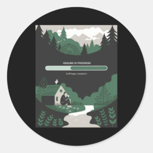 Healing Progress – Finding Peace In Nature Sticker