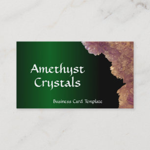Healing Quartz Amethyst Crystals Business Card