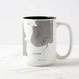 Healing Rejuvenate Octopus Maureen Girard Sea Two-Tone Coffee Mug