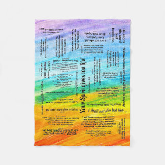 Healing Scriptures Bible Verse Fleece Blanket