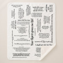 Healing Scriptures Blanket (CUSTOMIZABLE)