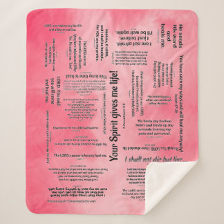 Healing Scriptures Blanket - Pink Clouds