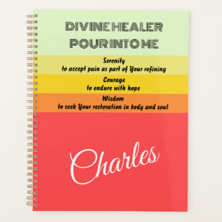 Healing Serenity Courage Wisdom Planner