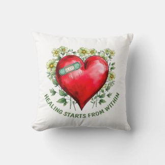 Healing starts from within cushion