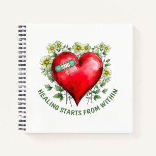 Healing starts from within notebook