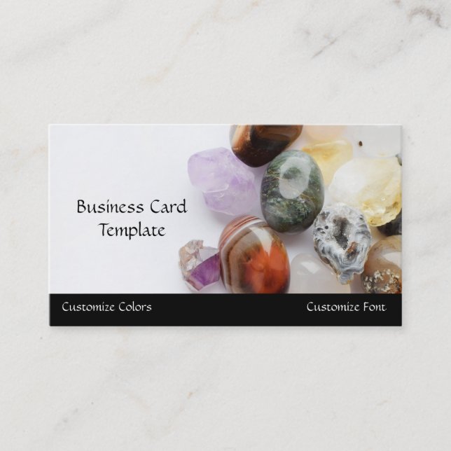 Healing Stones Business Card (Front)