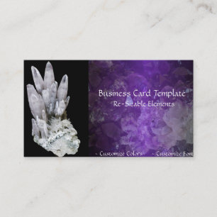 Healing Stones Energy Crystals Business Card