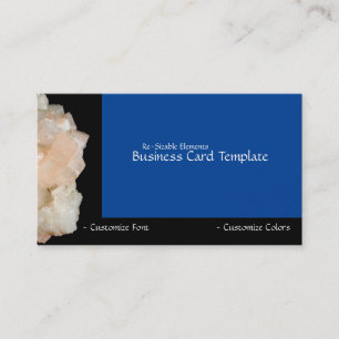 Healing Stones Energy White Quartz Business Card