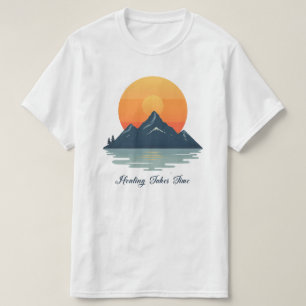 Healing Takes Time" Script Font T-Shirt Minimali